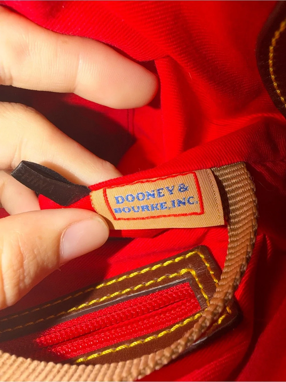 Dooney & Bourke Samba Satchel in Tan Pebbled Leather